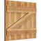 Ekena Millwork Joined Board-n-Batten Shutters w/Z-Bar, Rough Sawn Western Red Cedar, 26 7/8W x 23H, PR RBJ06Z26X023RWR - alternate 3